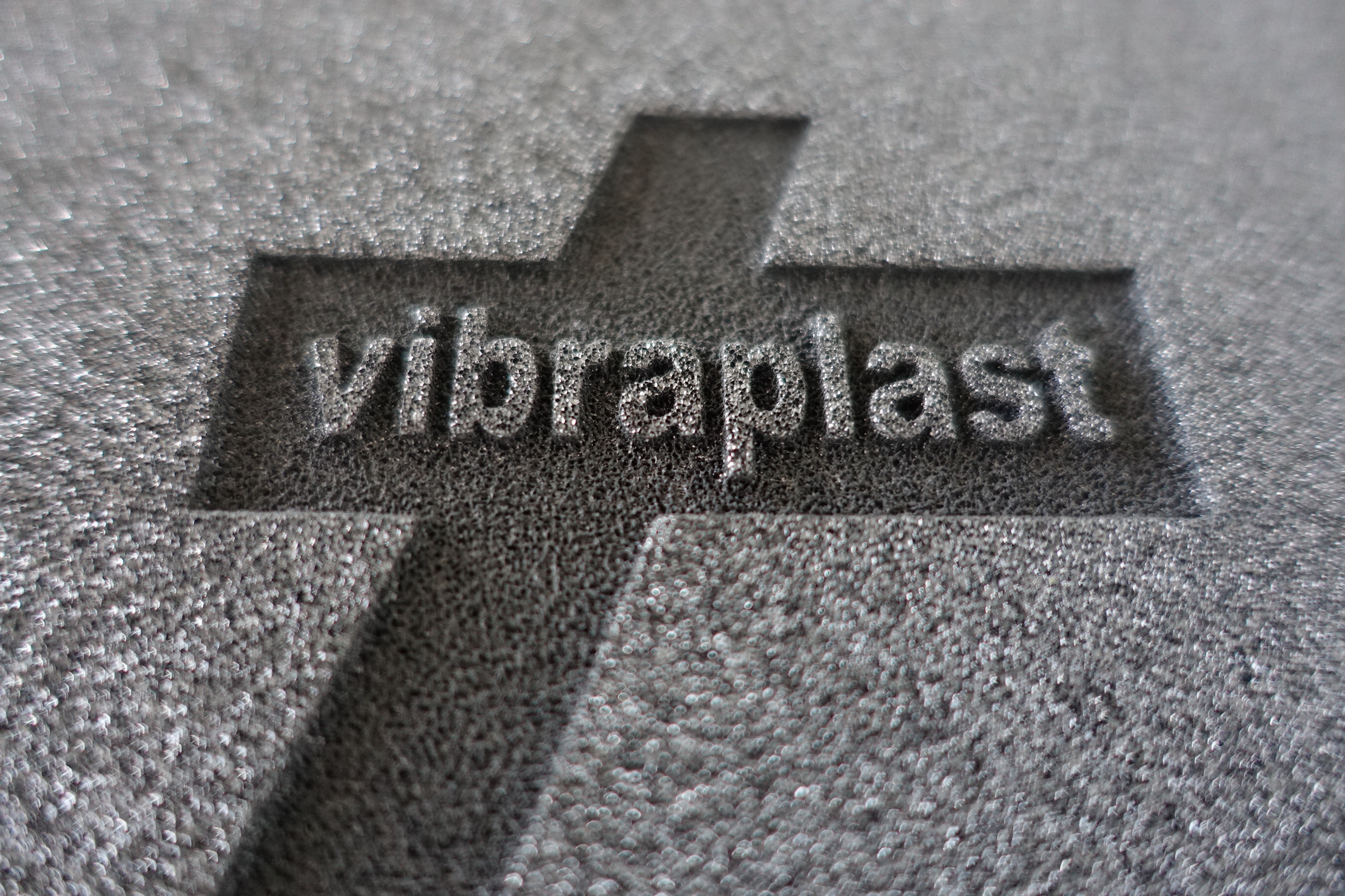 Schaumstoff Laser Beschriftung